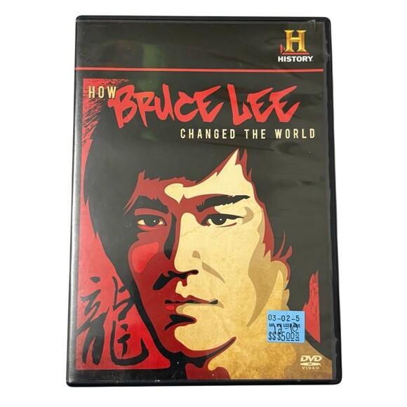 VTG Y2K Bruce Lee Bundle W/ Mens M Blue Highly Distressed T-Shirt, Poster & DVD - Picture 9 of 13